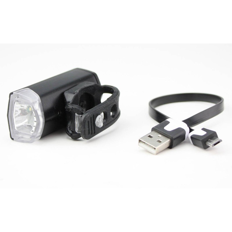 USB充電式 自転車 サイクルLEDライト 300ルーメン 白色 RPL-2255-W 着脱工具不要