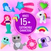 Creative Kids Felt Sewing Kit - Craft 15+ Characters -