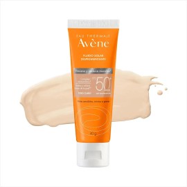 Avène Protector Solar Facial Fluido Mat Perfect Aclarante FPS 70 Tono Claro 40g
