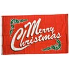 NWFlags Red Merry Christmas Flag 5ft x 3ft 75d Premium