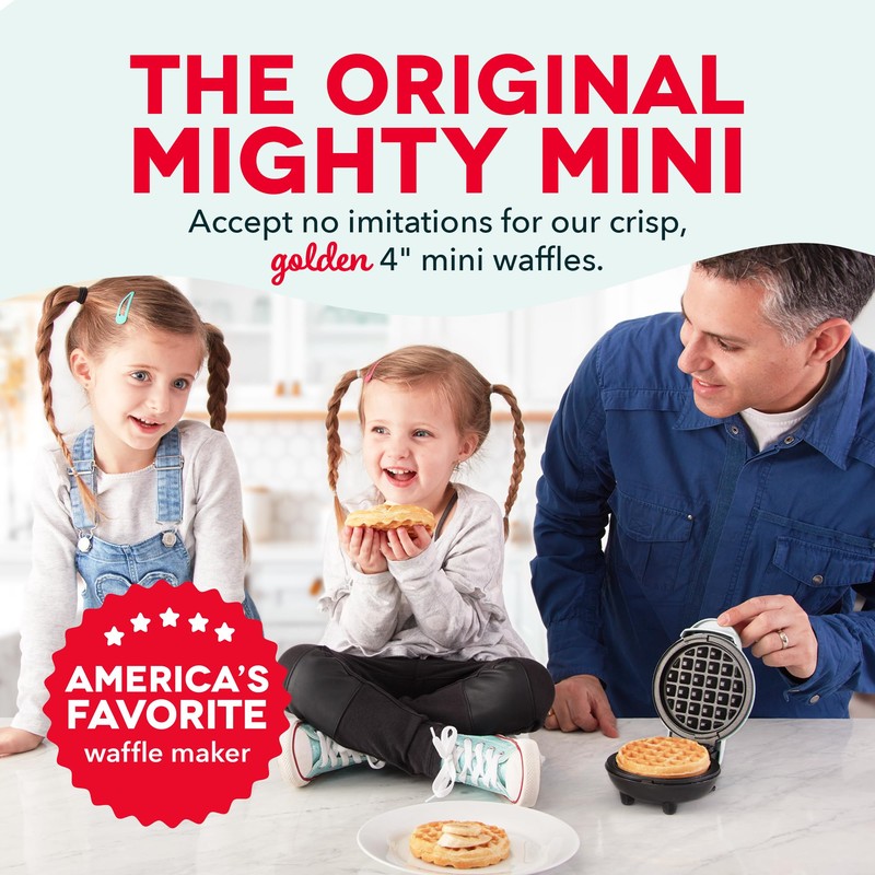 DASH Mini Maker for Individual Waffles, Hash Browns, Keto Chaffles