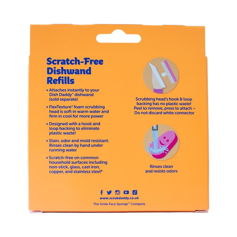 Scrub Daddy Dish Daddy Testa di ricambio della bacchetta per