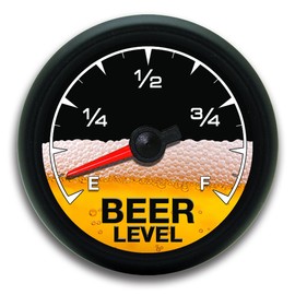 215 Decals Black Beer Meter Level Vinyl Sticker Decal Cup Cooler Refrigerator Keg Gauge