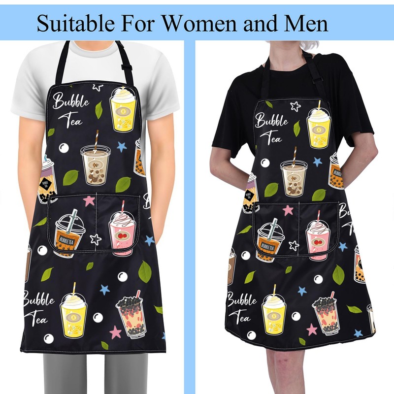 FUSTMW Bubble Tea Apron Bubble Tea Lover Gifts Boba Tea