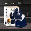 HueEase Kitchen Knife Set with Block and Build-In Sharpener,14-Piece German