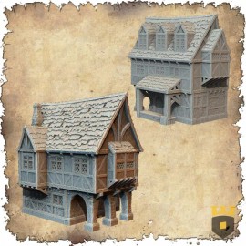 3D Layered Scenery Leichheim 32mm Scale Store for D&D, AoS, RPG, Mordheim, Wargame Terrain
