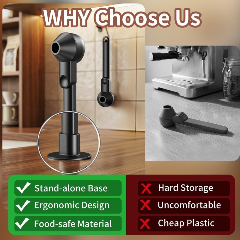 Coffee Scoop with Funnel for Ground Coffee, Protein Powder &