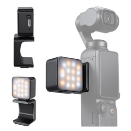 K&F Concept Osmo Pocket 3 Photography Light, Complementary Light, Compact and Lightweight, Magnetic Mount, Quick Installation, Three Color Temperature Adjustment, High Color Rendering, Includes 3 Osmo