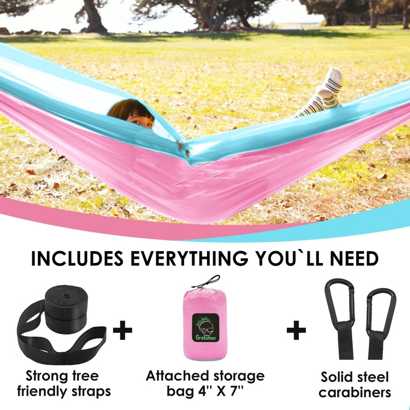 GRASSMAN Kids Hammock-Small Camping hammocks, Portable Camping Gear for Child