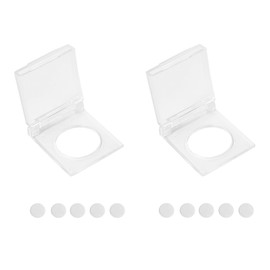 Hufopik 2PCS Diamond Painting Accessories Light Pad Switch Cover, Diamond Art Light Pad Touch Button Protector Cover for Light Pad, Light Table, Light Board，10PCS Back sticker, transparent