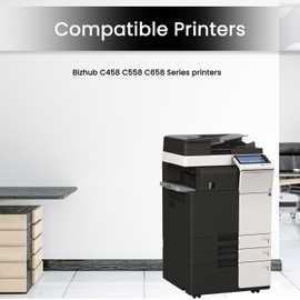 TN-514 TN514 Toner Cartridge Set Replacement for Konica Minolta TN-514 TN514K TN514C TN514M TN514Y A9E8130 A9E8430 A9E8330 A9E8230 for Bizhub C458 C558 C658 Printers, 4 Pack TN514 Ink Cartridge CMYK