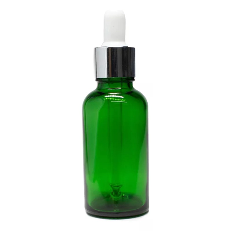 Meliars Frasco Gotero Verde 20 Ml Con Bulbo Plata (30