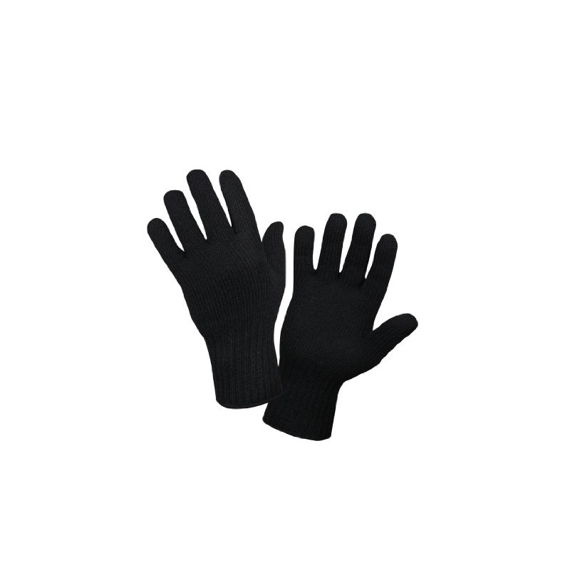 Rothco Wool Glove Liner, Black, Large