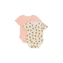 Bonds Baby Wonderbodies Short Sleeve Bodysuit, Print YDI (2 Pack), 2 (18-24 Months)