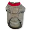 Extra Thick Stretch Fleece Dog Jumper Coat (X-Large, Dark Pink/Grey)