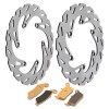 Tarazon For Suzuki Full Set Brake Discs Rotors Pads DRZ400SM