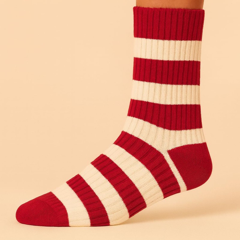 Red Socks for Men and Women - Cotton Socks in