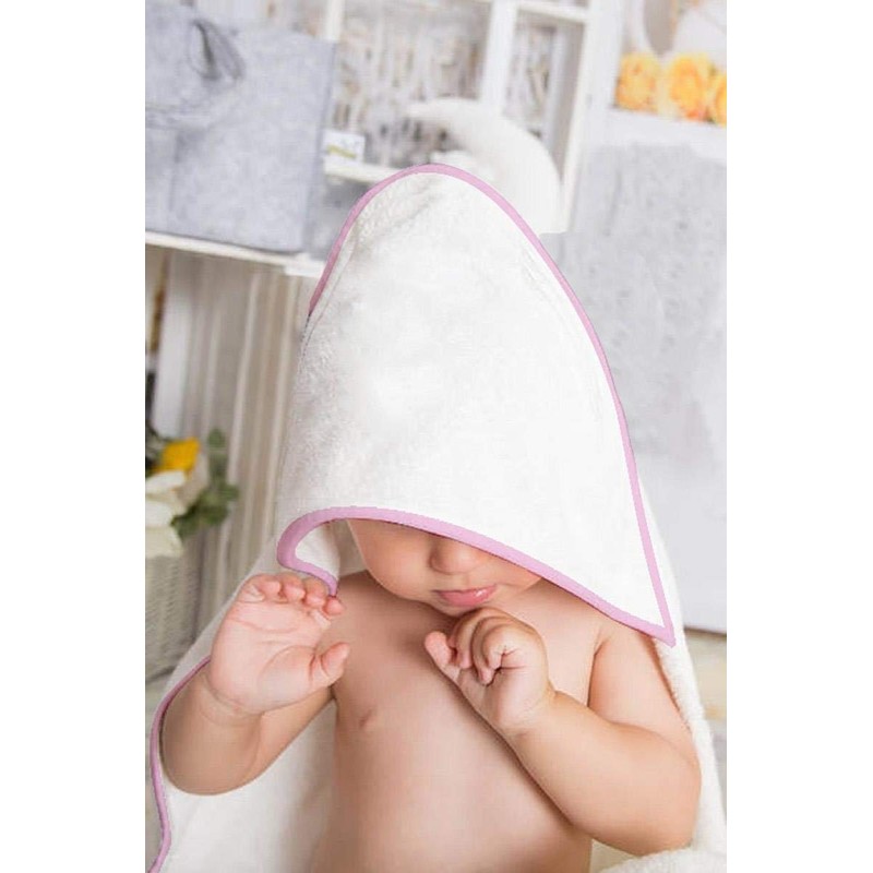2 x Hooded Baby Towel Soft 100% Cotton Bath Wrap