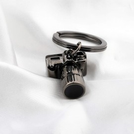 FUSTMW Photographer Gift Camera Keychain Photography Gift Black Camera Charm Jewelry Gifts For Photographer Lovers (Black)