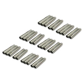Small Foam Roll Moulds, Set of 30 (8 cm x 1.3 cm), Traditional Baking Mould, Iridescent Curl Shape, Straight Tube, Piping Nozzles, Cream Rolls