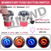 DMWD Horn Push Button Switch 19mm Heavy Duty 20Amp 12V-24V