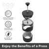 Oggi French Press Coffee Maker (12oz)- Borosilicate Glass, Coffee Press,