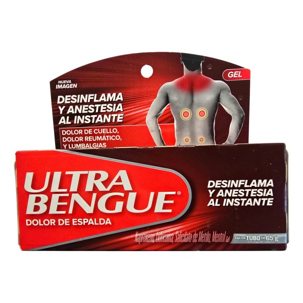 Cuidado De La Piel Ultra Bengué Dolor De Espalda 65g.