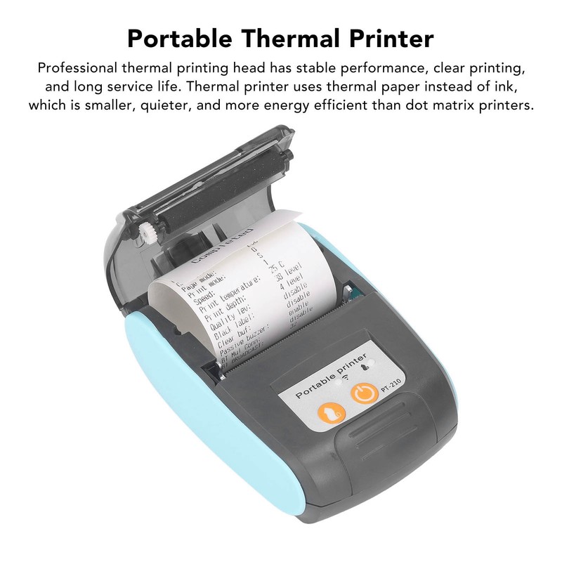 58mm Wireless Bluetooth Receipt Thermal Printer Portable Receipt Printer for