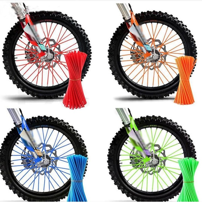 144 Pieces Spoke Skins Spoke Covers Plastic Bicycle Spoke Skins
