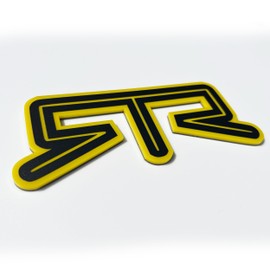 Factotum MotorSports 1pc Rear RTR Emblem Fits Ford Mustang Deck Lid (Yellow)