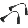 CESS-041 Right Angle Female XLR to Straight Male XLR Plug