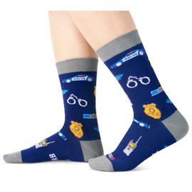 Zmart Police Office Gifts For Cops - Police Retirement Gifts Police Detective Gifts Police Chief Gifts Police Dad Gifts, Cop Police Socks