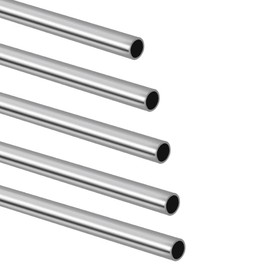 Tynulox 3/16" OD 304 Stainless Steel Tube, Thickened Pipe Wall & Weldable Tubing, Round Metal Pipe Industrial Straight Tube 10 inch Length (5 Pcs)