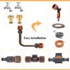 6Pack Quick Release Double Male Hose Connectors Shut Off Valve,4Pcs