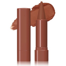 Jutqut 2-in-1 Lip Liner and Lipstick Lip Combo Set, Matte Nude Dark Brown Red Lip Liners, High Pigmented Long Lasting Waterproof Smudge Proof Crayon Makeup 04#
