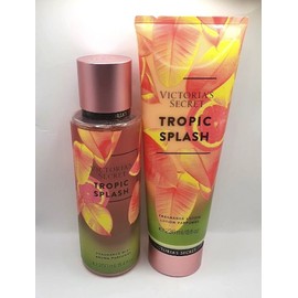 VICTORIA'S SECRET TROPIC SPLASH BODY MIST 8.4 OZ & LOTION 8 FL OZ (SET OF 2)