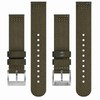 BISONSTRAP Nylon Strap for Men, Two-Piece Military Watch Strap, Quick