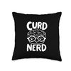 Funny Curd Nerd Cute Cheese Lover Fun Cheese Head Throw