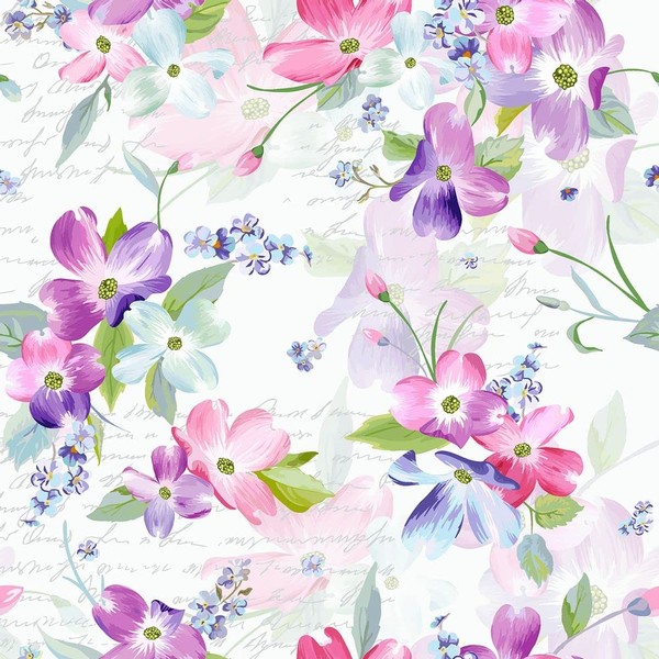 Tischdeko Pack of 20 Napkins Flower Meadow Pastel Birthday