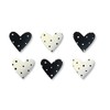 Roeda Brighten Your Life 14361kw Black and White Dotted Hearts