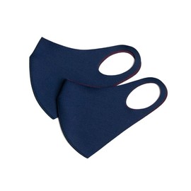 maskfactory color Everyday aerosilver, reusable, breathable, washable Face Mask, Made In Korea (Medium, Dark Navy - Burgundy)