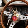 NEUYEE Cute Strawberry Keychain Charms for Women Girls, Premium Glossy