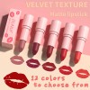 Dunuf 1pz Barra De Labios Mate Aterciopelado Duradero