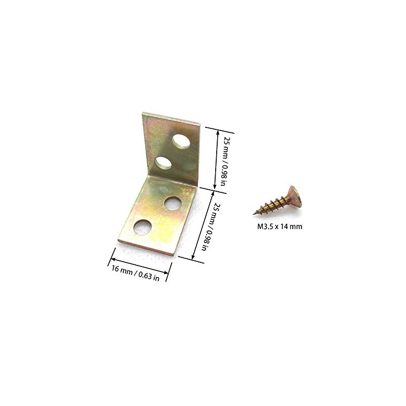 ALLNICE 20 Pieces 25 x 25 x 16 mm 90
