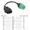 9 Pin to 16 Pin Cable Adapter, Round OBD2 Interface