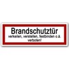 Pack of 100 Fire Door Stickers 21 x 7.2 cm