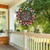 Hanging Wolf Wind Spinner for Outdoor Indoor 3D Stainless Steel