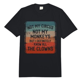 Not My Circus Not My Monkeys But I Definitely Know Nanny Comfort Colors Adult Heavyweight T-Shirt