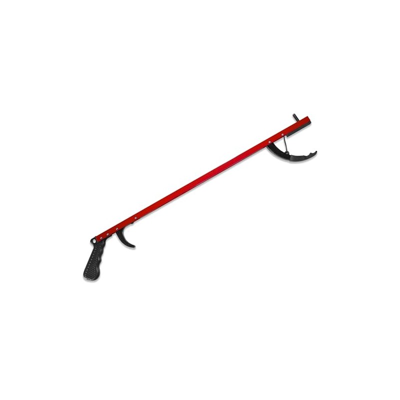 Red Aluminum Reacher Grabber with Magnetic Tip