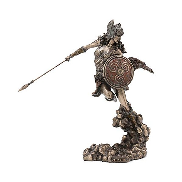 XoticBrands - Veronese Norse Goddess Valkyrie Wielding Spear and Shield
